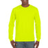 House of Uniforms The Ultra Cotton Tee | Long Sleeve | Adults | Gildan Safety Green