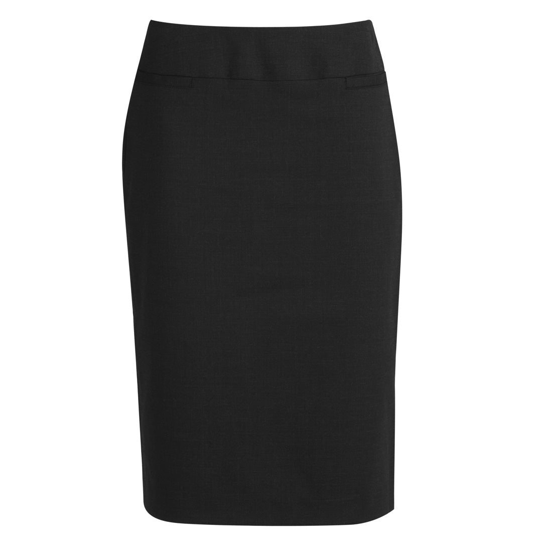 House of Uniforms The Cool Wool Relaxed Skirt | Ladies Biz Corporates Black