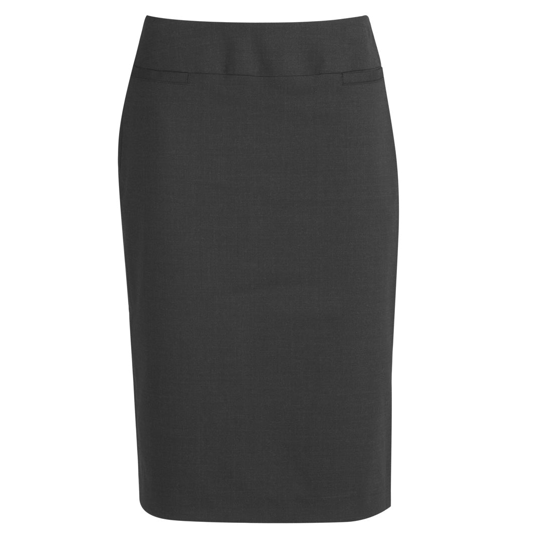 House of Uniforms The Cool Wool Relaxed Skirt | Ladies Biz Corporates Charcoal