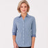 House of Uniforms The Pippa Check Shirt | Ladies | 3/4 Sleeve City Collection Cobalt Check