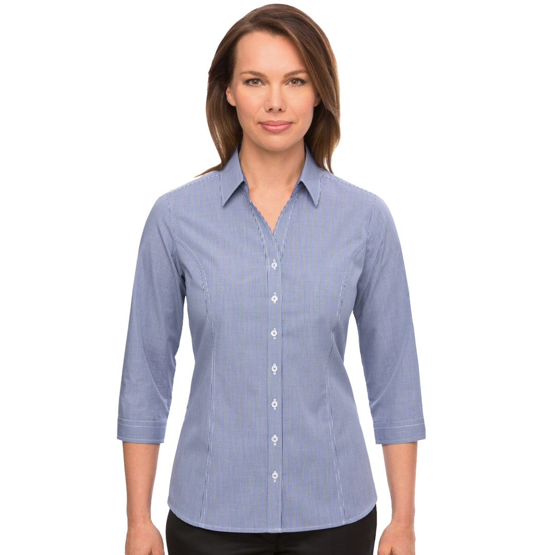 House of Uniforms The Pippa Check Shirt | Ladies | 3/4 Sleeve City Collection 