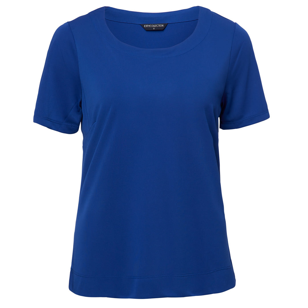 House of Uniforms The Smart Knit | Ladies | Short Sleeve City Collection Royal