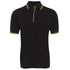 House of Uniforms The Contrast Polo | Adults | Black Base Jbs Wear Black/Gold