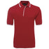 House of Uniforms The Contrast Polo | Adults | Coloured Bases Jbs Wear Red/White