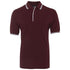 House of Uniforms The Contrast Polo | Adults | Coloured Bases Jbs Wear Maroon/White