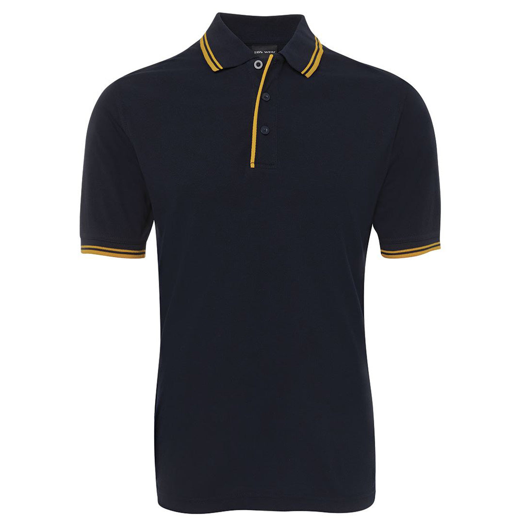 House of Uniforms The Contrast Polo | Adults | Navy Base Jbs Wear Navy/Gold