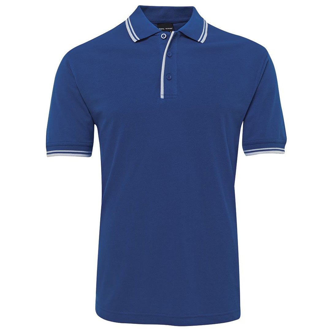 House of Uniforms The Contrast Polo | Adults | Coloured Bases Jbs Wear Royal/White
