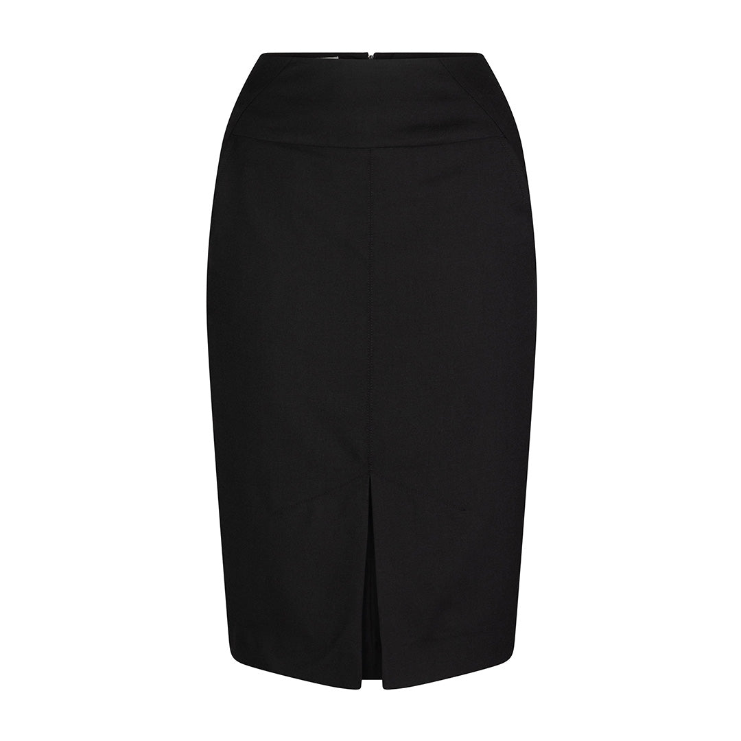 House of Uniforms The Front Pleat Skirt | Wool LSJ Collection Black