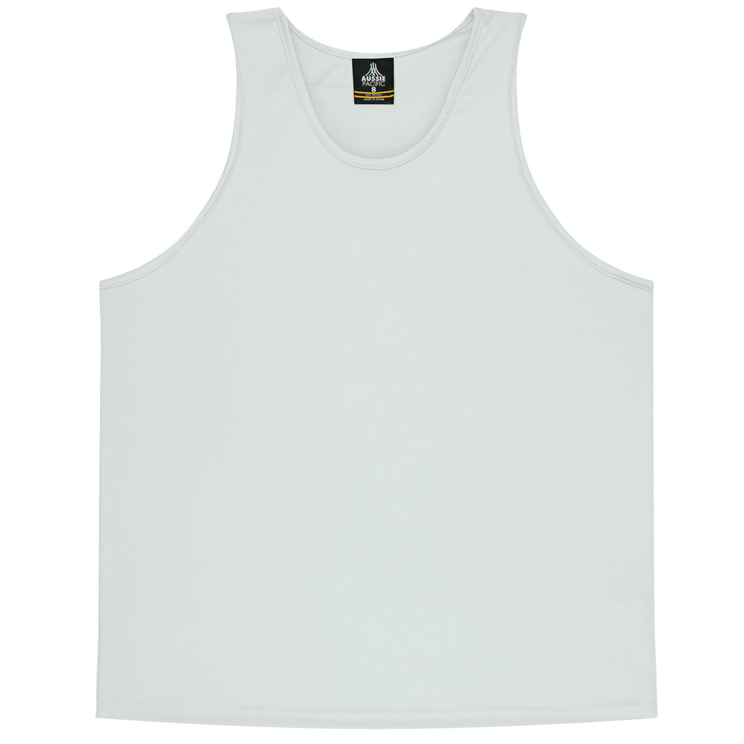 House of Uniforms The Botany Singlet | Kids Aussie Pacific White