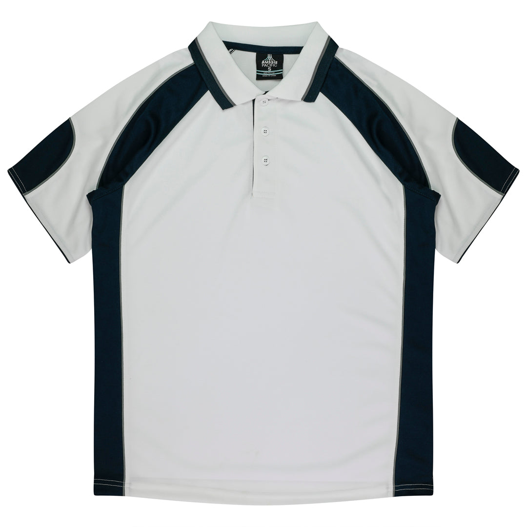 House of Uniforms The Murray Polo | Kids Aussie Pacific White/Navy
