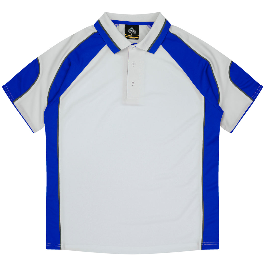 House of Uniforms The Murray Polo | Kids Aussie Pacific White/Royal