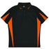 House of Uniforms The Eureka Polo Shirt | Kids Aussie Pacific Black/Orange