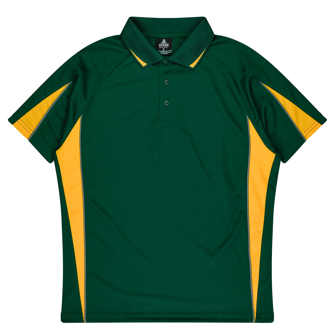 House of Uniforms The Eureka Polo Shirt | Kids Aussie Pacific Bottle/Gold