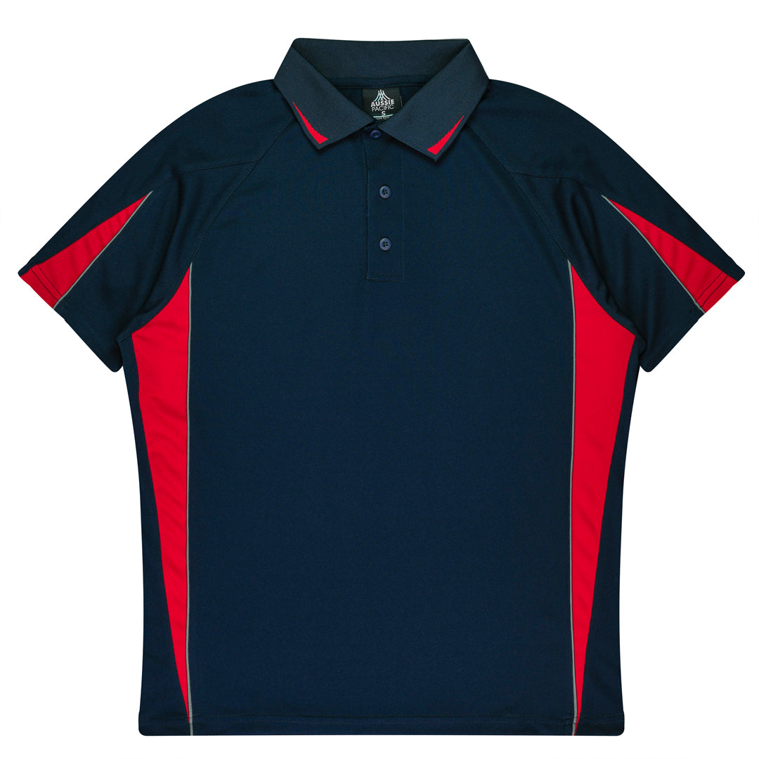 House of Uniforms The Eureka Polo Shirt | Kids Aussie Pacific Navy/Red