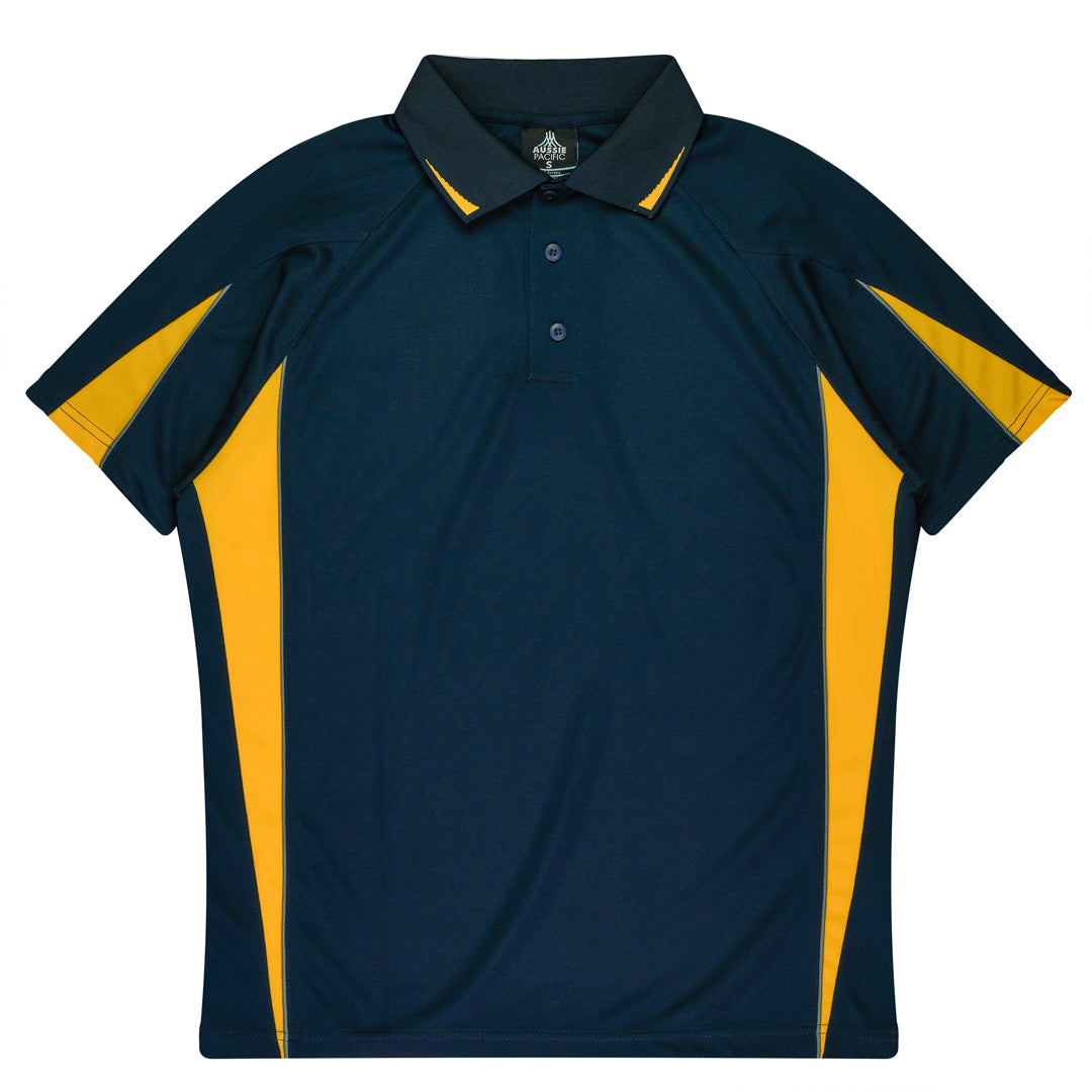 House of Uniforms The Eureka Polo Shirt | Kids Aussie Pacific Navy/Gold