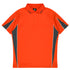House of Uniforms The Eureka Polo Shirt | Kids Aussie Pacific Orange/Charcoal