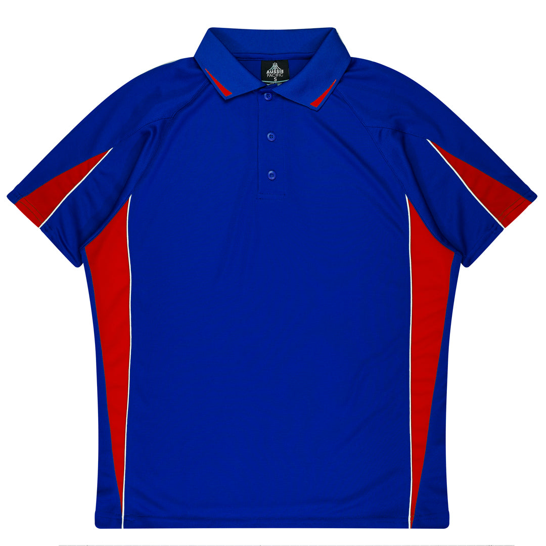 House of Uniforms The Eureka Polo Shirt | Kids Aussie Pacific Royal/Red