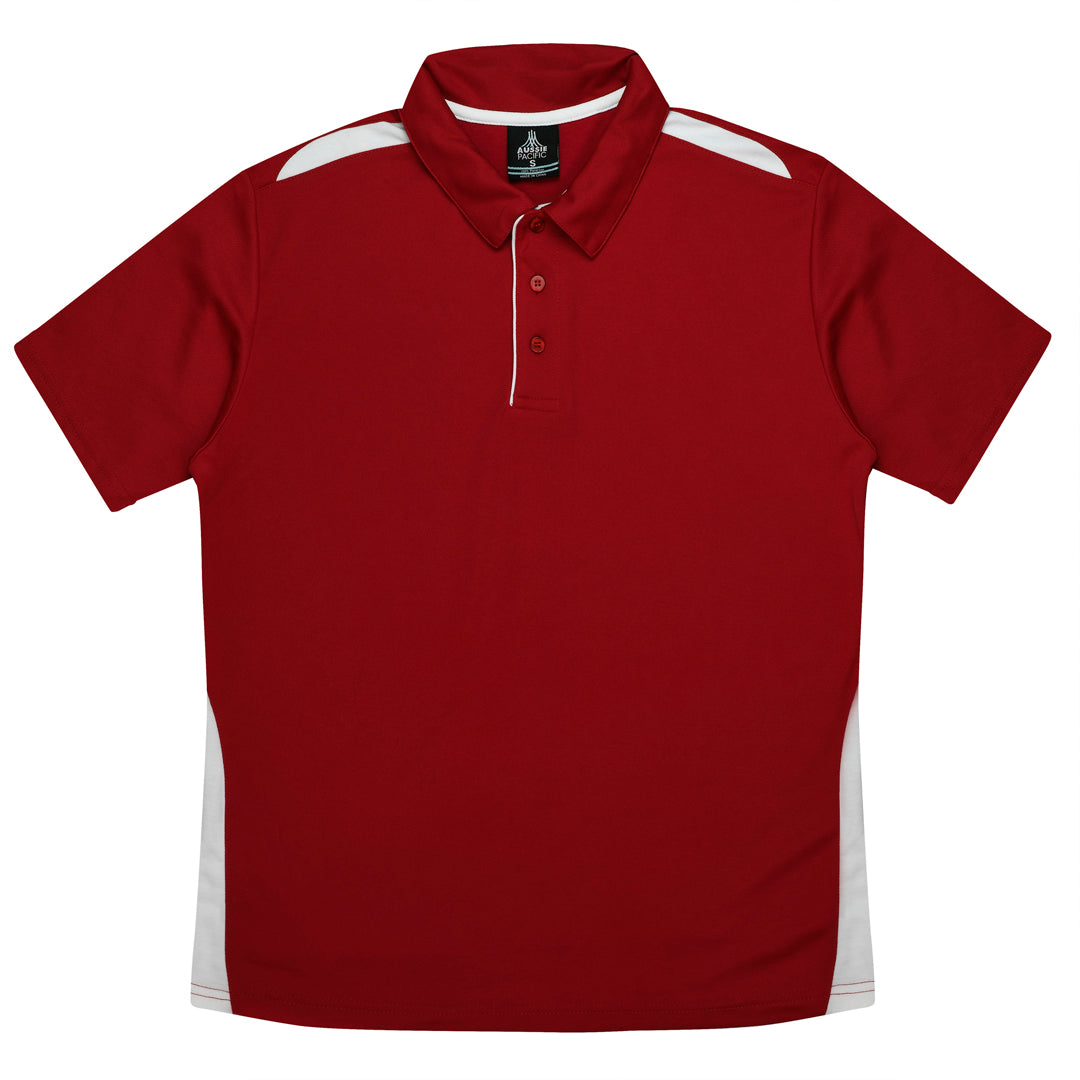 House of Uniforms The Paterson Polo Shirt | Kids Aussie Pacific Red/White