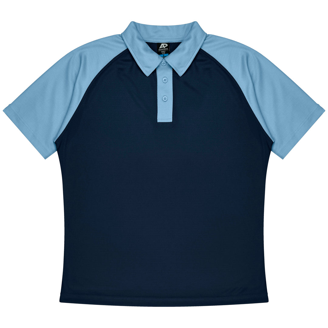House of Uniforms The Manly Beach Polo | Kids | Plus | Short Sleeve Aussie Pacific Navy/Sky