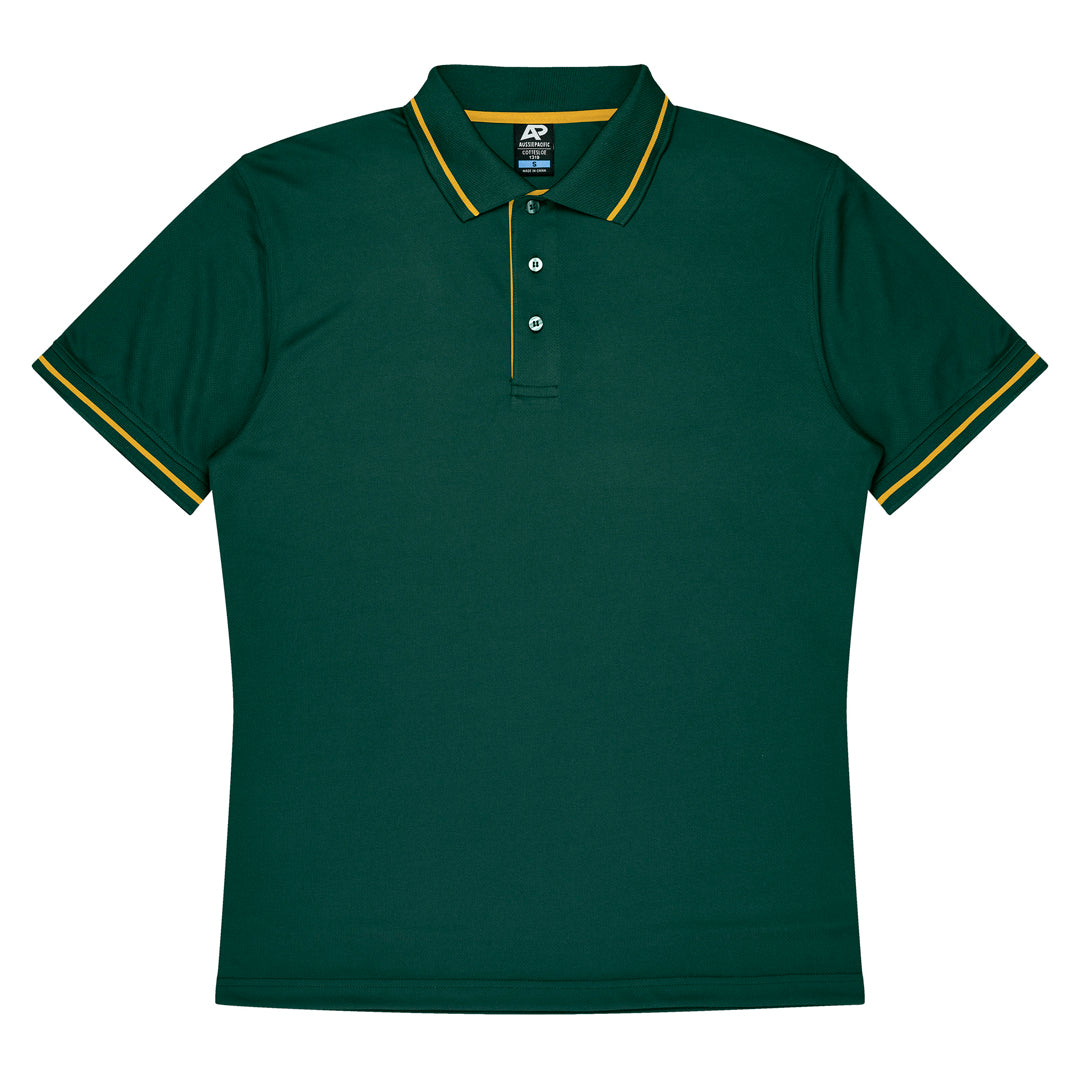 House of Uniforms The Cottesloe Polo | Kids | Short Sleeve Aussie Pacific Bottle/Gold