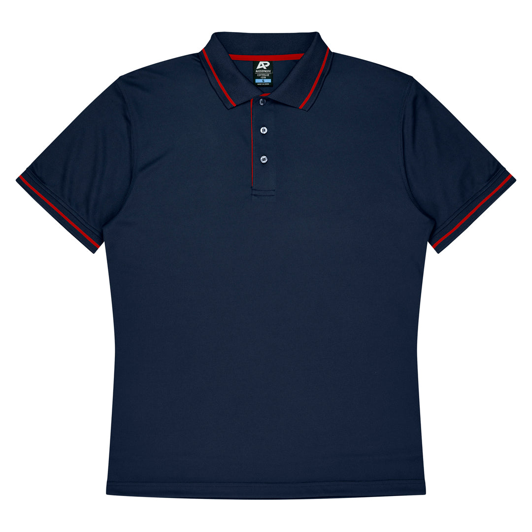 House of Uniforms The Cottesloe Polo | Kids | Short Sleeve Aussie Pacific Navy/Red