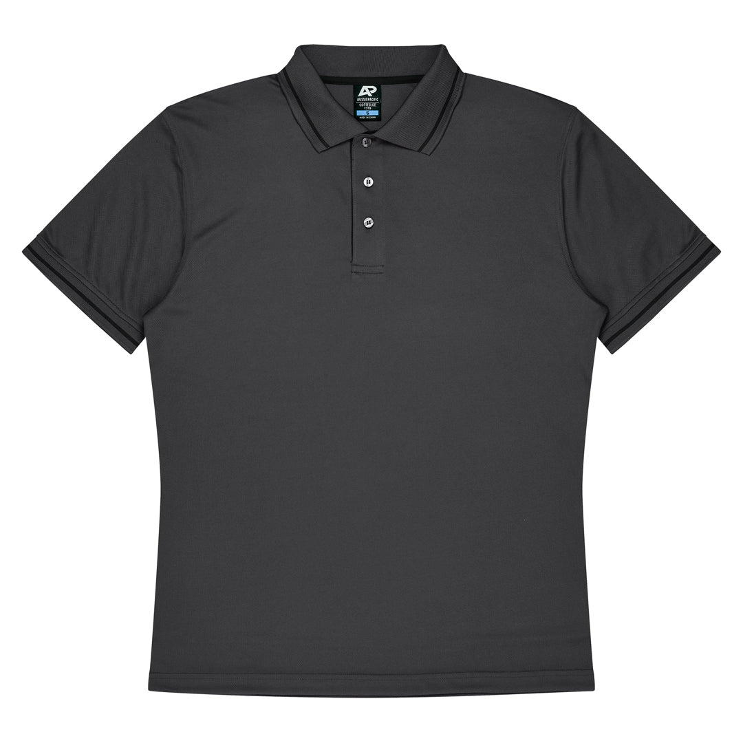 House of Uniforms The Cottesloe Polo | Kids | Short Sleeve Aussie Pacific Slate/Black