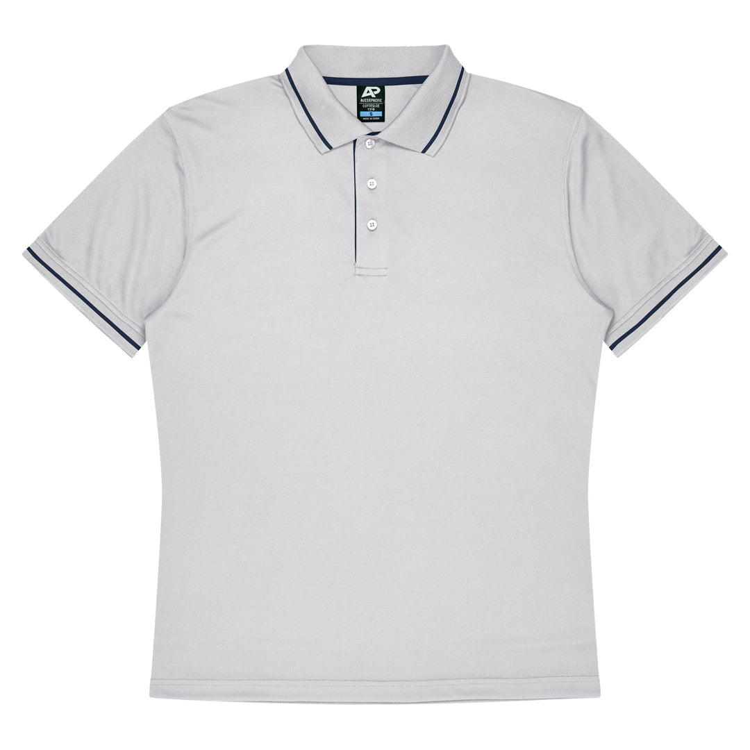 House of Uniforms The Cottesloe Polo | Kids | Short Sleeve Aussie Pacific White/Navy