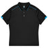 House of Uniforms The Currumbin Polo | Kids | Short Sleeve Aussie Pacific Black/Cyan