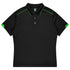 House of Uniforms The Currumbin Polo | Kids | Short Sleeve Aussie Pacific Black/Green