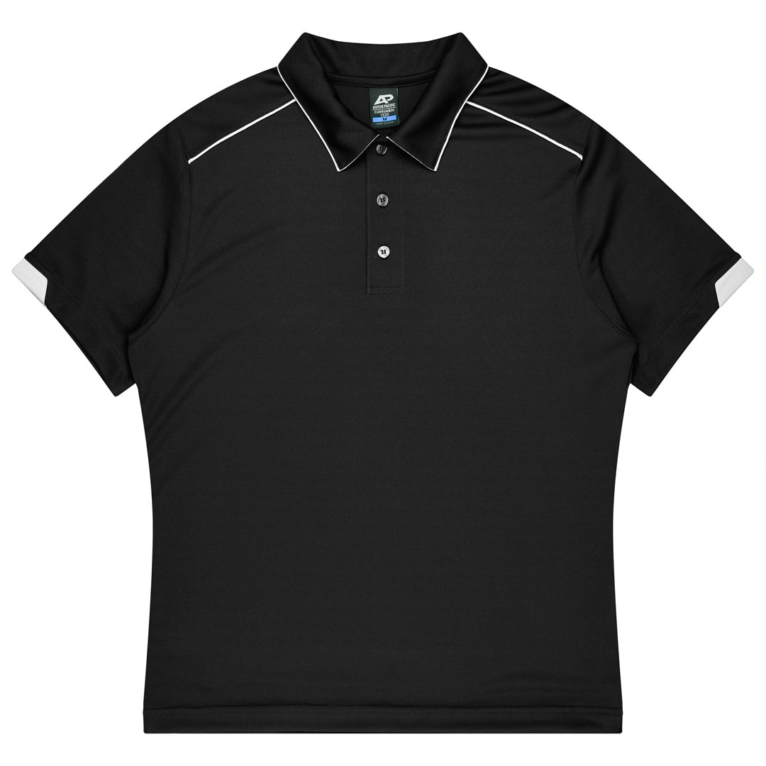 House of Uniforms The Currumbin Polo | Kids | Short Sleeve Aussie Pacific Black/White