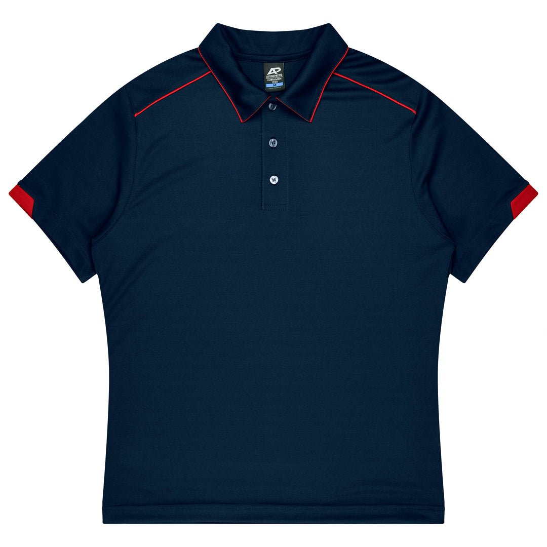 House of Uniforms The Currumbin Polo | Kids | Plus | Short Sleeve Aussie Pacific Navy/Red