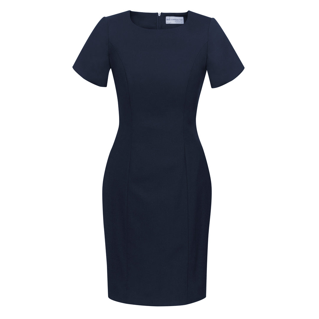 The Cool Wool Dress | Ladies | Short Sleeve | Navy