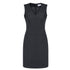 House of Uniforms The Cool Wool Dress | V Neck | Sleeveless Biz Corporates Charcoal