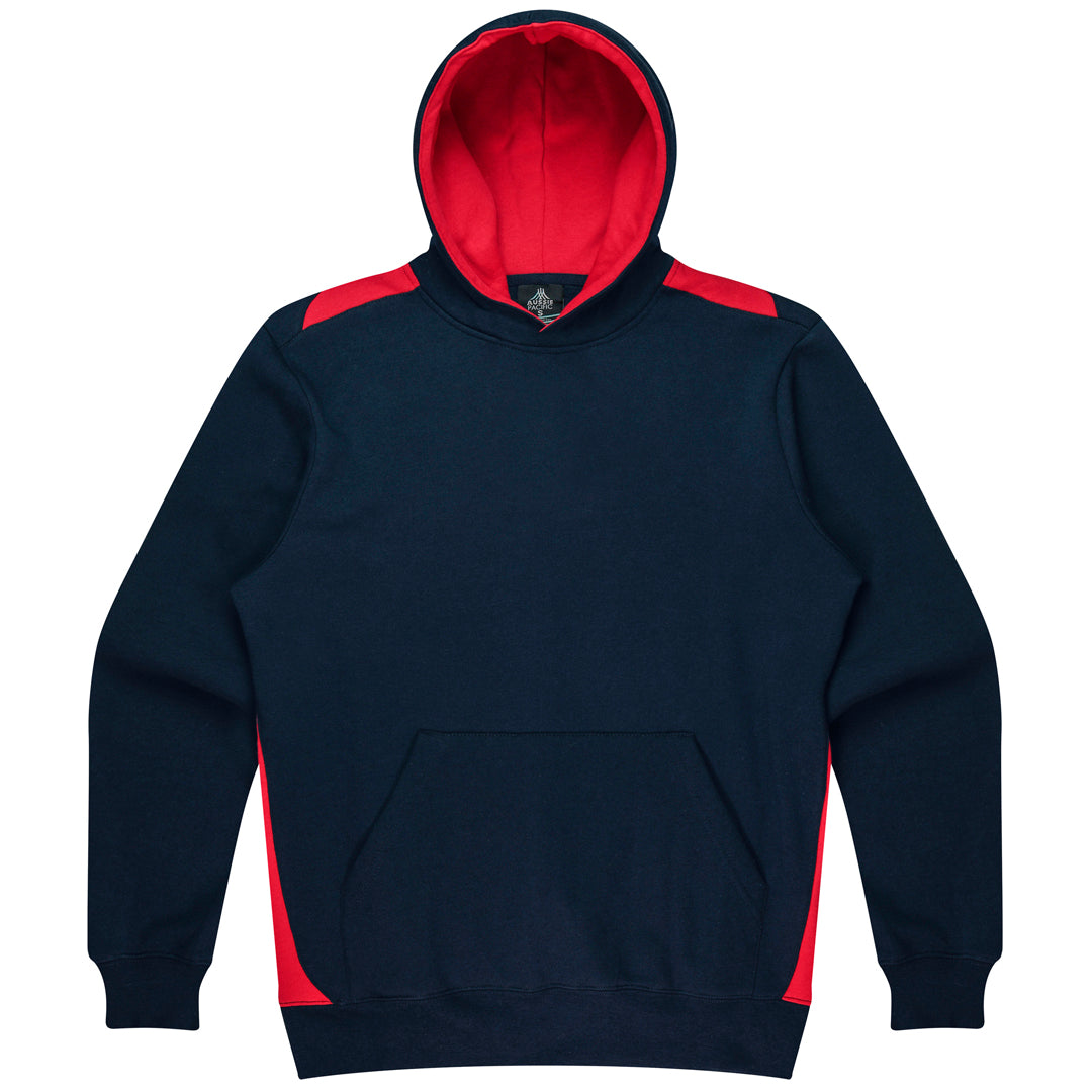 House of Uniforms The Paterson Hoodie | Kids Aussie Pacific Navy/Red