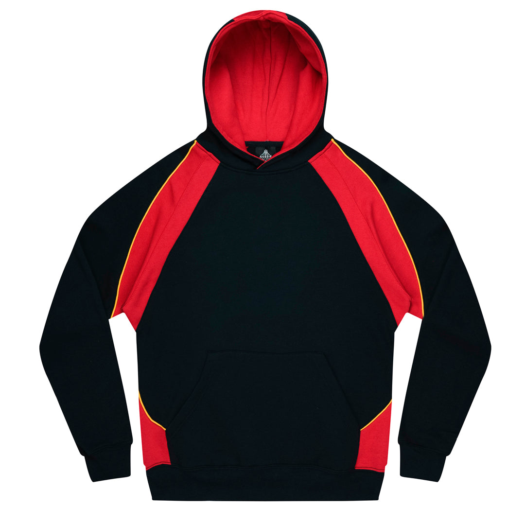 House of Uniforms The Huxley Hoodie | Kids Aussie Pacific Black/Red/Gold