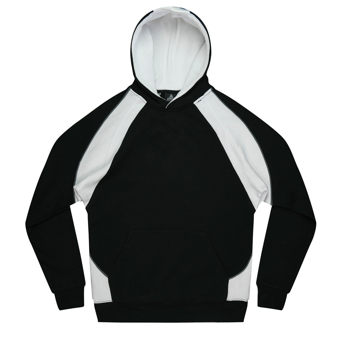 House of Uniforms The Huxley Hoodie | Kids Aussie Pacific Black/White/Ashe
