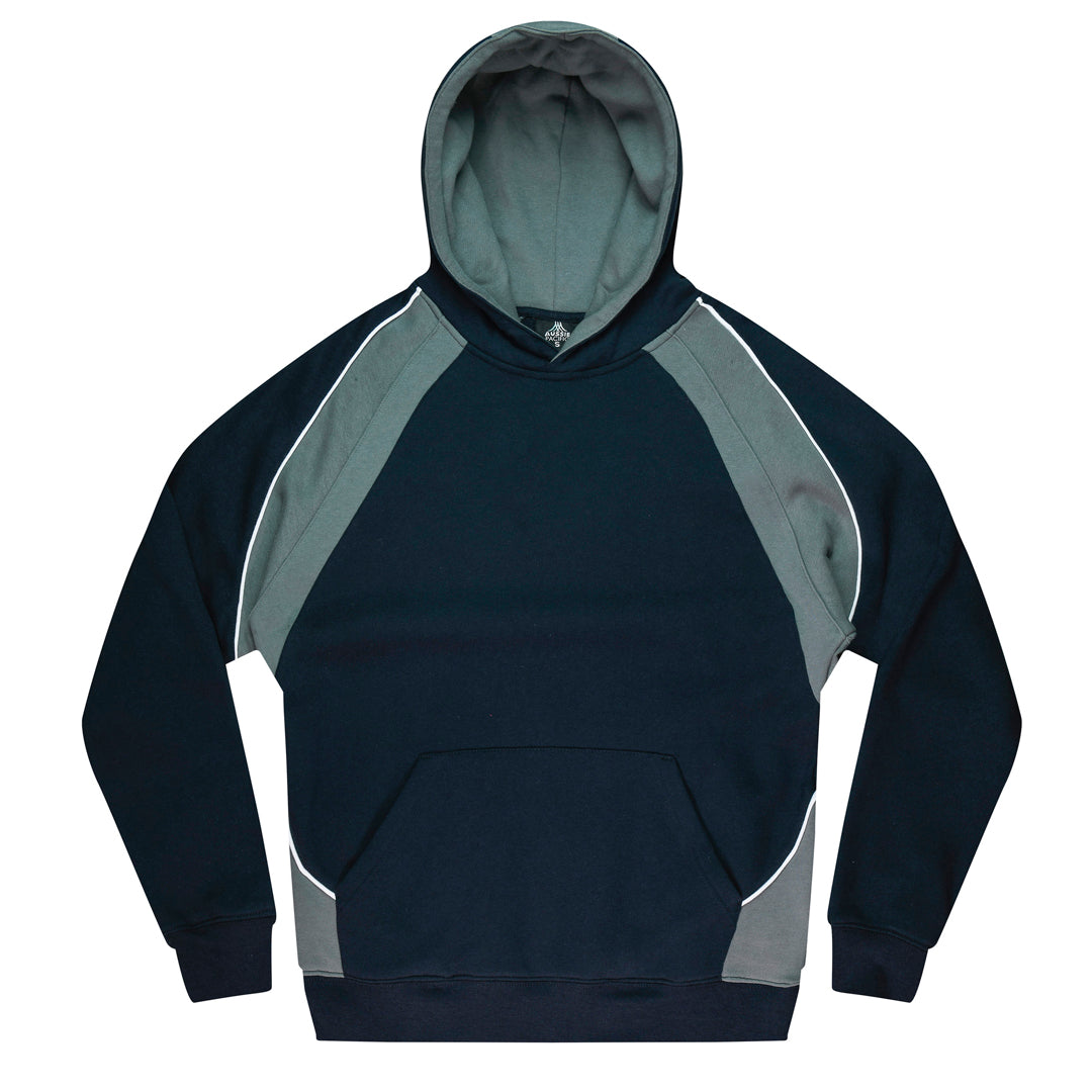 House of Uniforms The Huxley Hoodie | Kids Aussie Pacific Navy/Ashe/White