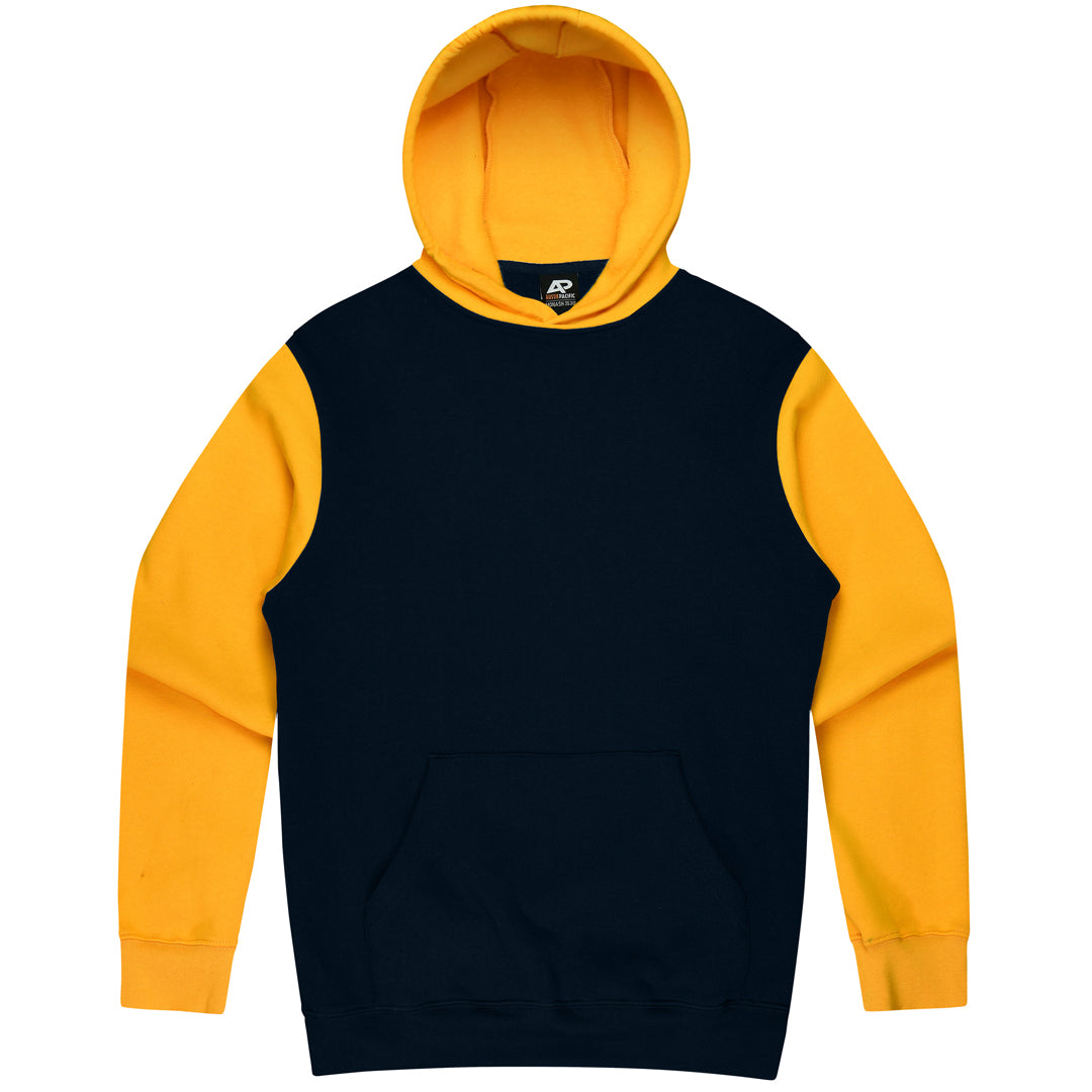House of Uniforms The Monash Hoodie | Kids Aussie Pacific Navy/Gold