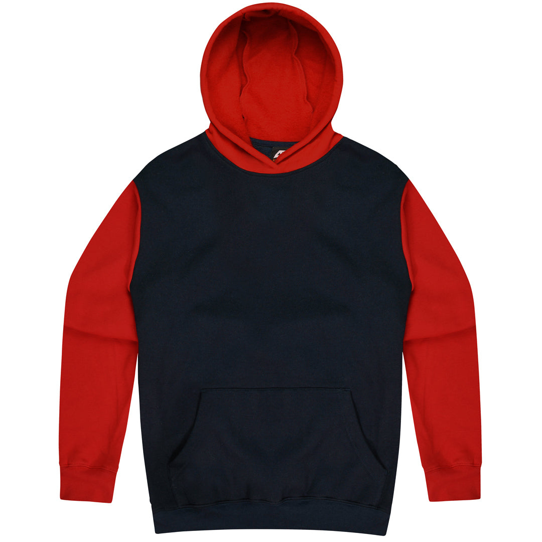 House of Uniforms The Monash Hoodie | Kids Aussie Pacific Navy/Red