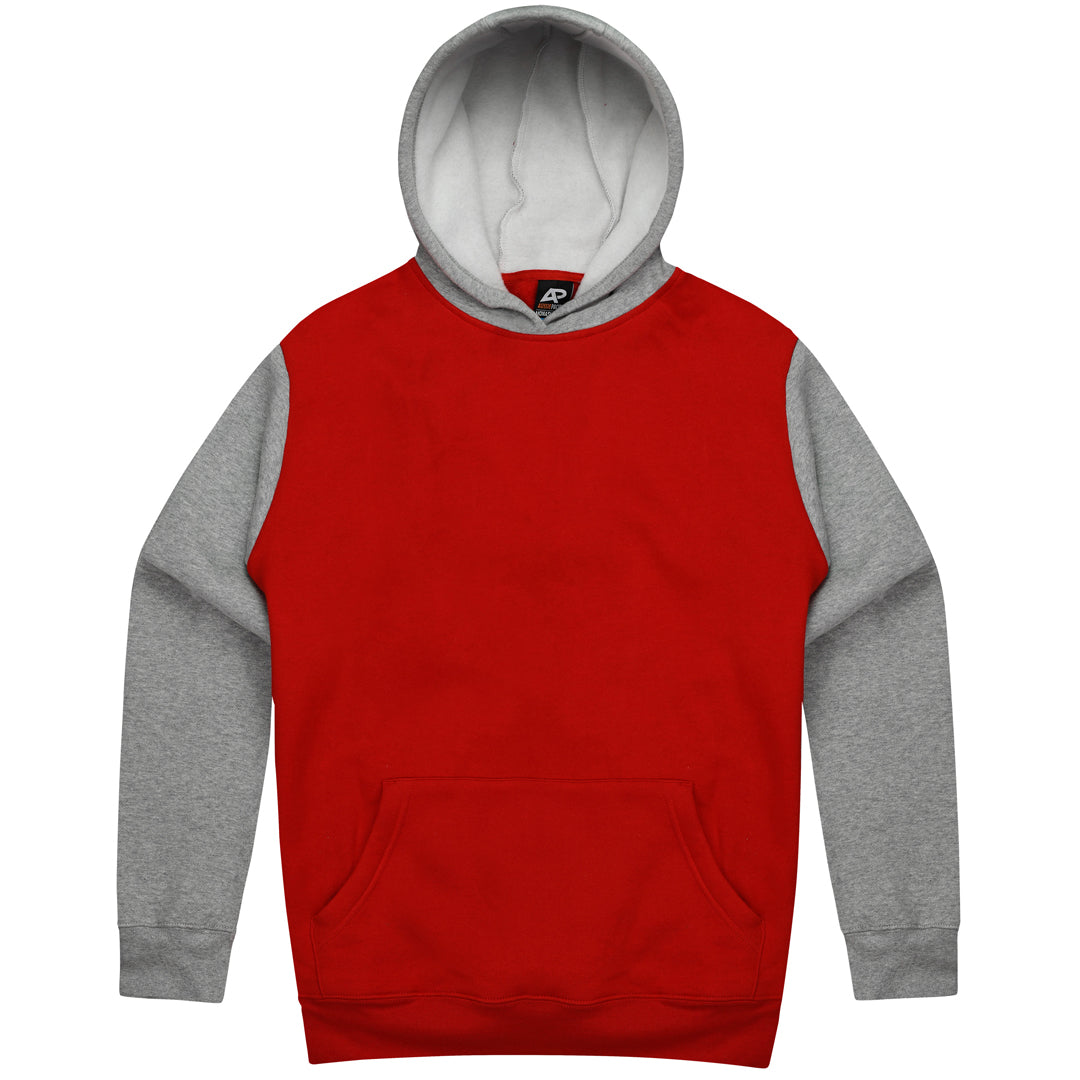 House of Uniforms The Monash Hoodie | Kids Aussie Pacific Red/Grey