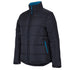 House of Uniforms The Contrast Puffer Jacket | Adults Jbs Wear Black/Aqua