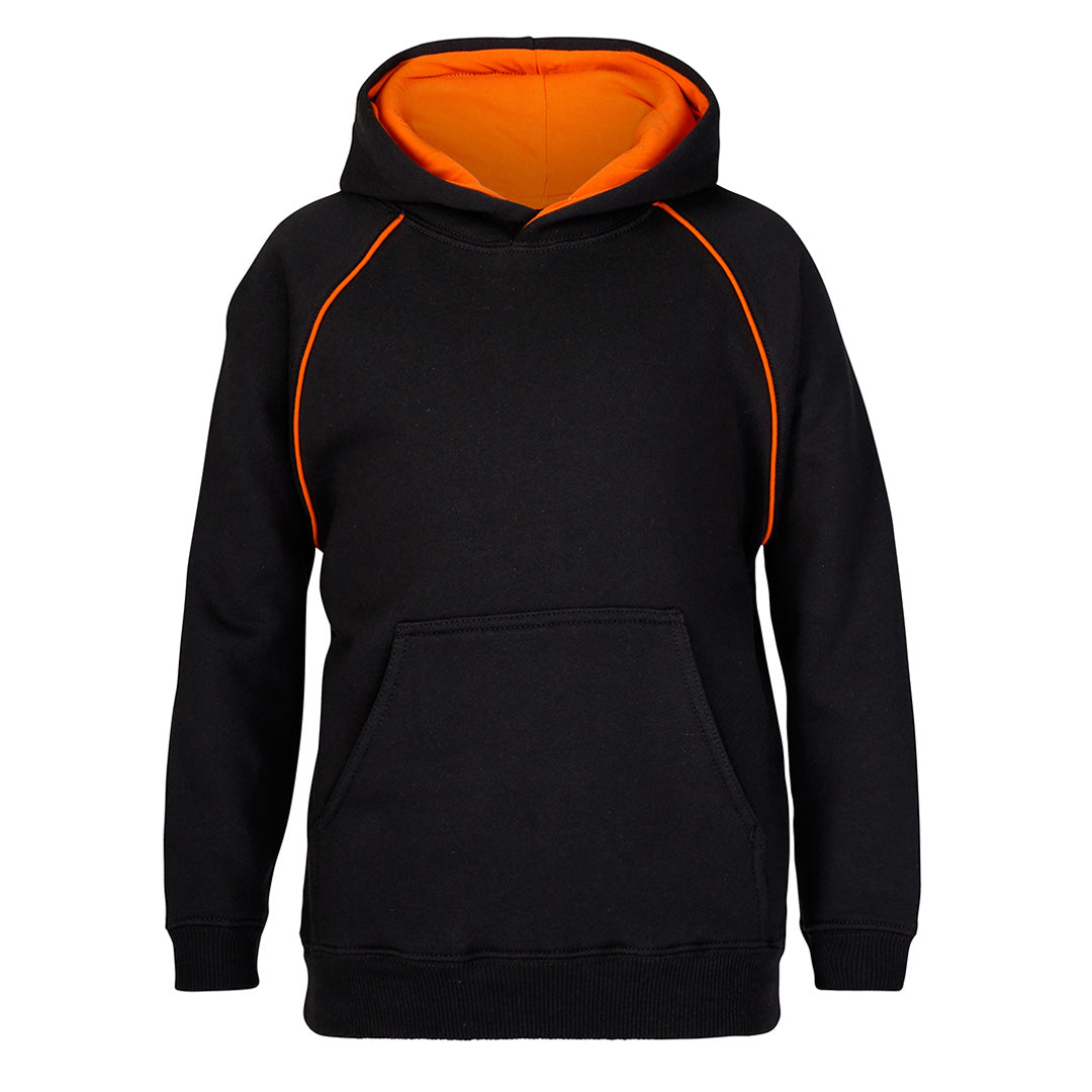 House of Uniforms The Contrast Hoodie | Kids Jbs Wear Black/Orange