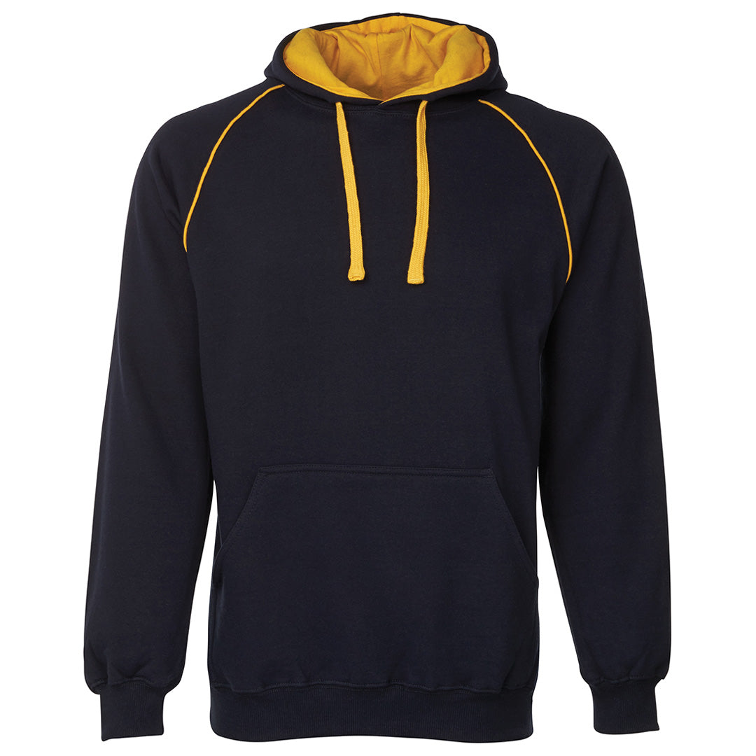 House of Uniforms The Contrast Hoodie | Mens Jbs Wear Navy/Gold