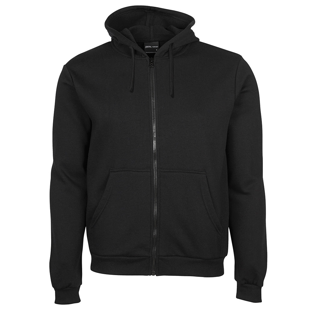 House of Uniforms The Poly Cotton Full Zip Hoodie | Adults Jbs Wear Black