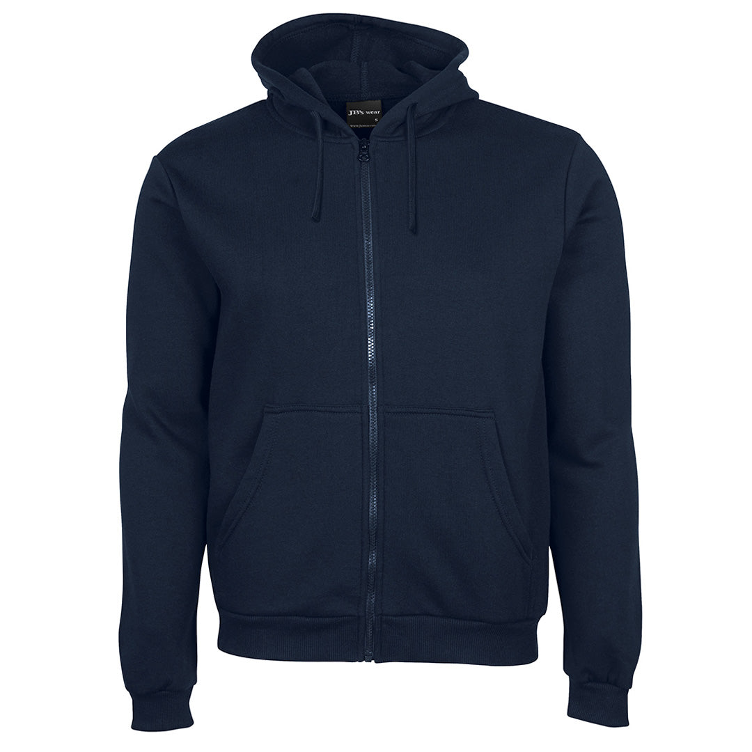 House of Uniforms The Poly Cotton Full Zip Hoodie | Adults Jbs Wear Navy
