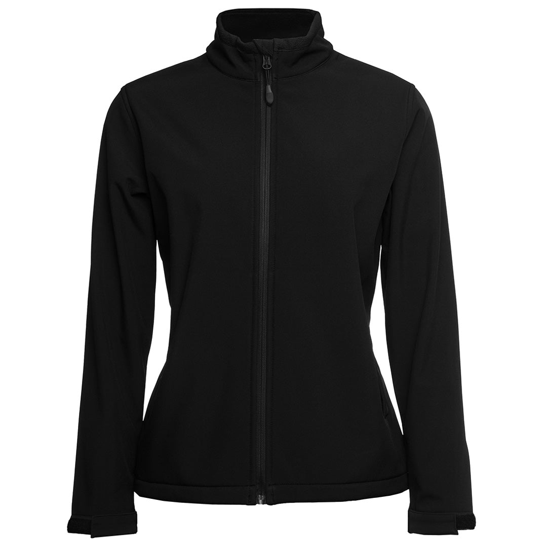 House of Uniforms The Contrast Softshell Jacket | Ladies Jbs Wear Black