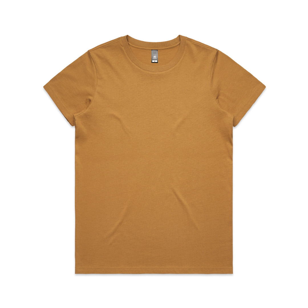 House of Uniforms The Maple Tee | Ladies | Short Sleeve AS Colour Camel
