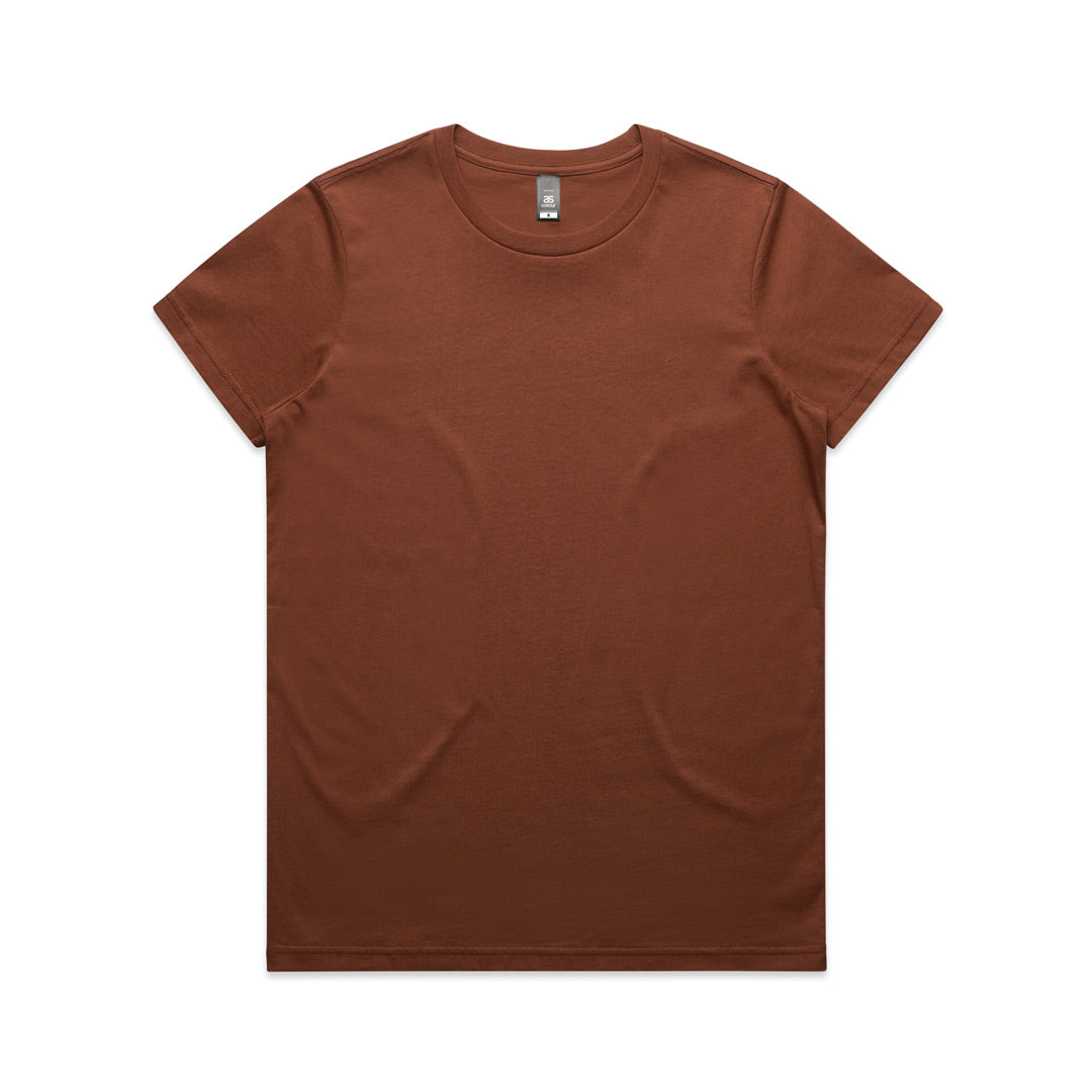 House of Uniforms The Maple Tee | Ladies | Short Sleeve AS Colour Clay-as