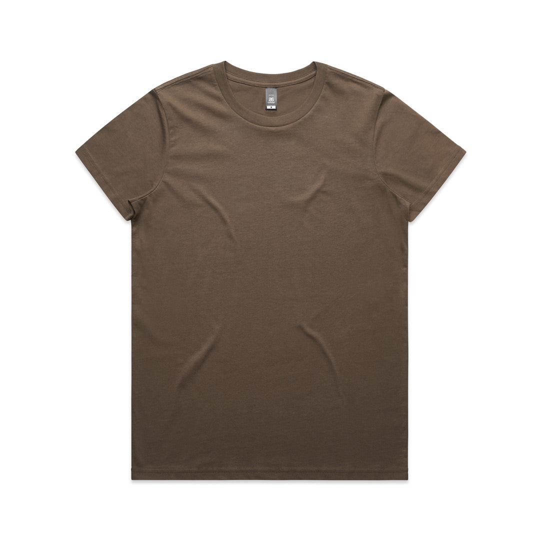 House of Uniforms The Maple Tee | Ladies | Short Sleeve AS Colour Walnut