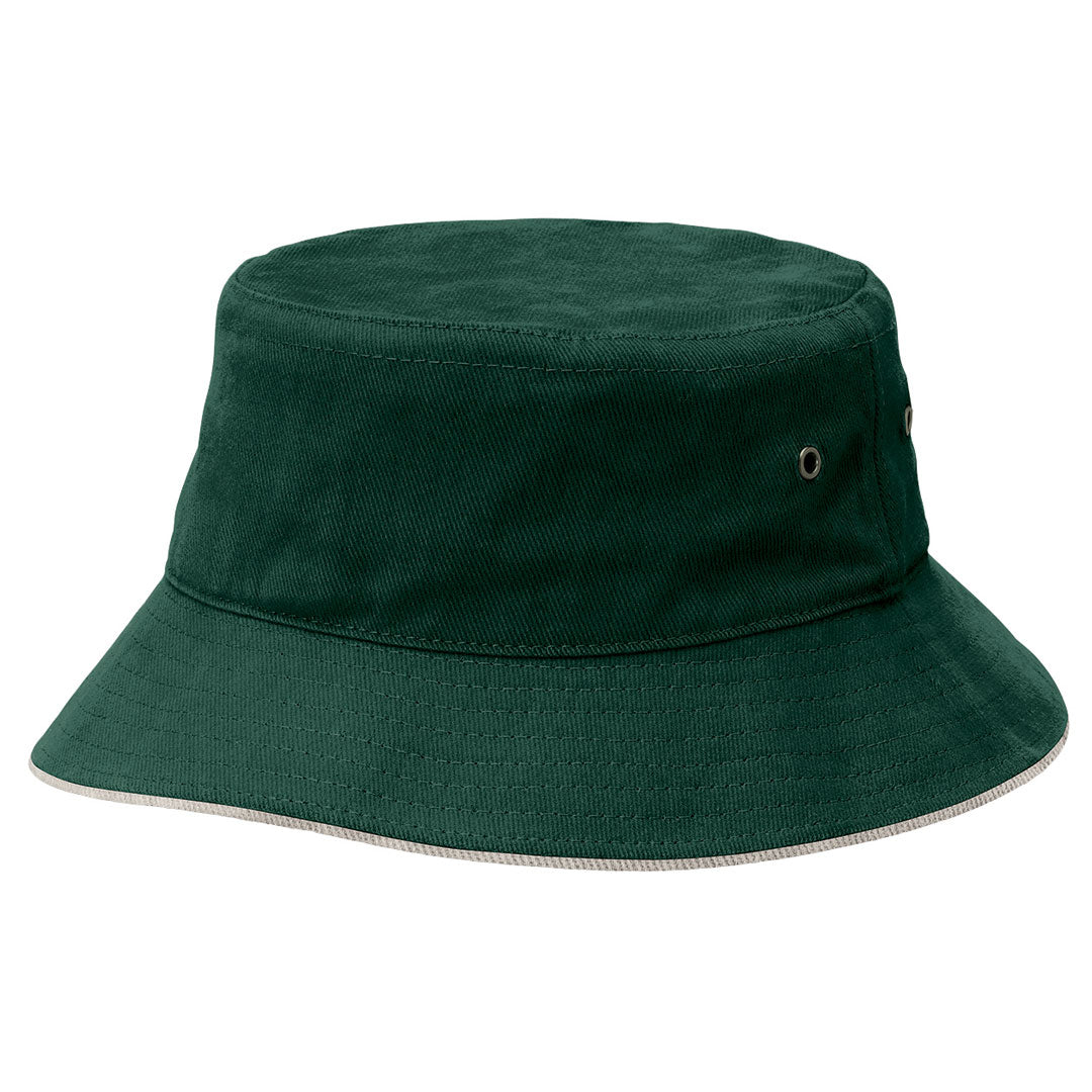House of Uniforms The Sandwich Brim Bucket Hat | Adults Legend Bottle/Natural